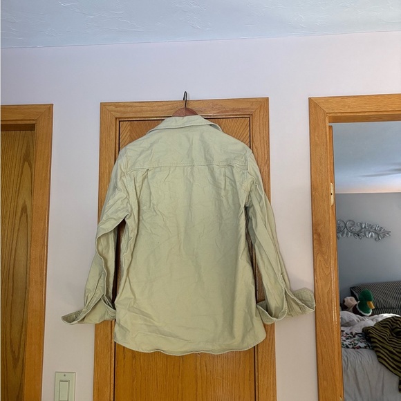 Woolrich Men's Beige Lightweight Shirt Jacket - Picture 3 of 3